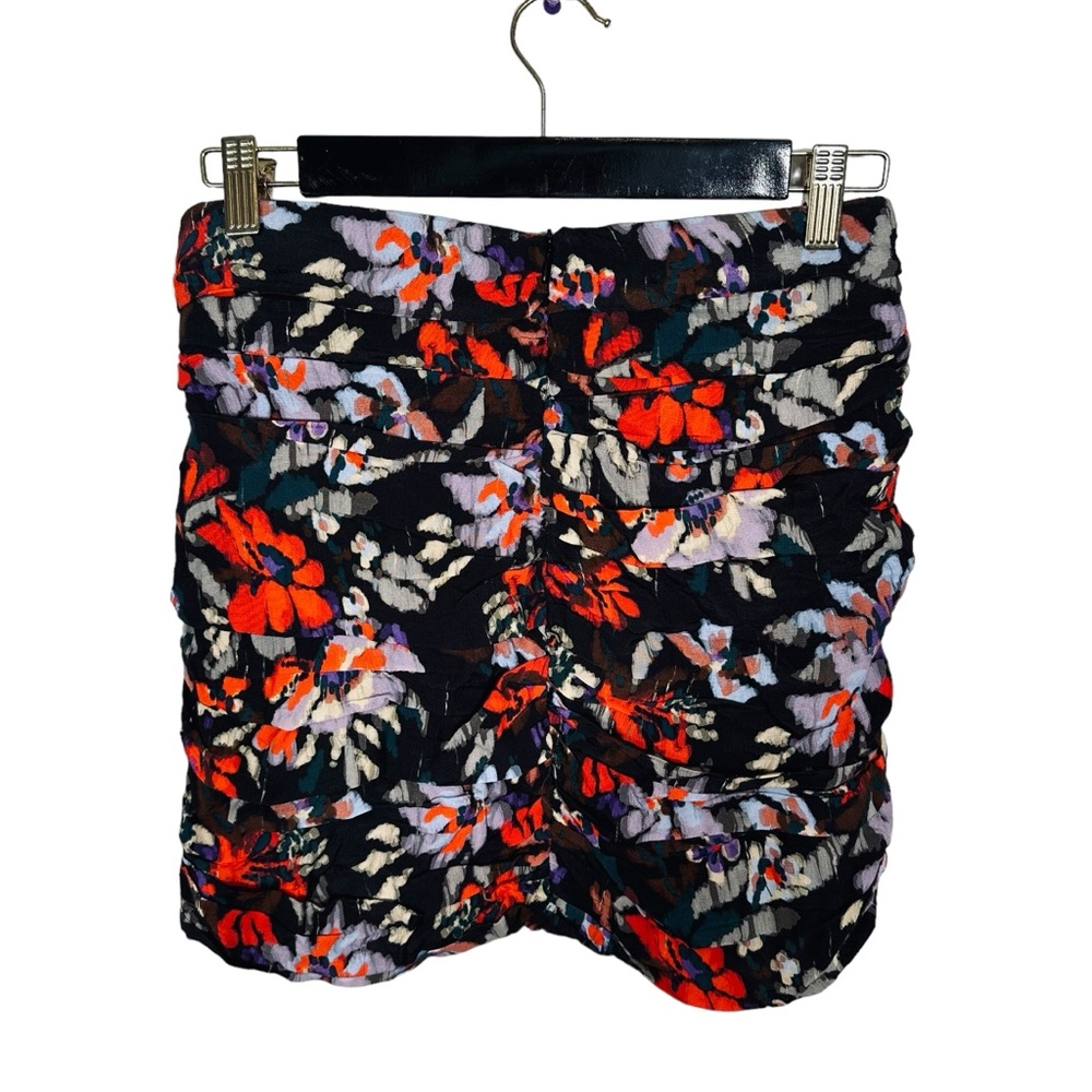 NWOT Zara Red Floral Mini Skirt - Picture 3 of 7